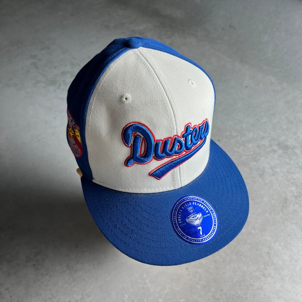 McAllen Dusters Fitted Hat 7 Texas Lone Star Cap Ebbets Field Flannels NWT